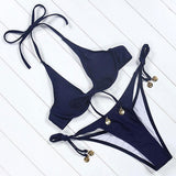 Maillot De Bain Brésilien Push Up À Armatures Tanga