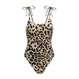 Maillot de bain brésiliens mujer une pièce léopard Push up baigneurs monokini