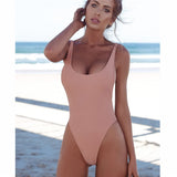 Maillot De Bain Dos Nu Monokini Brésilien Taille Haute