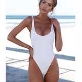 Maillot De Bain Dos Nu Monokini Brésilien Taille Haute