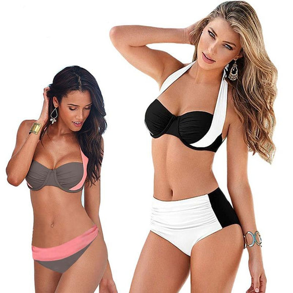 Maillot De Bain Taille Haute Push Up Bikin