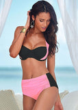 Maillot De Bain Taille Haute Push Up Bikin