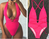 Néon Thong Maillot De Bain Une Pièce Tanga 2019 - Monokini Fused -